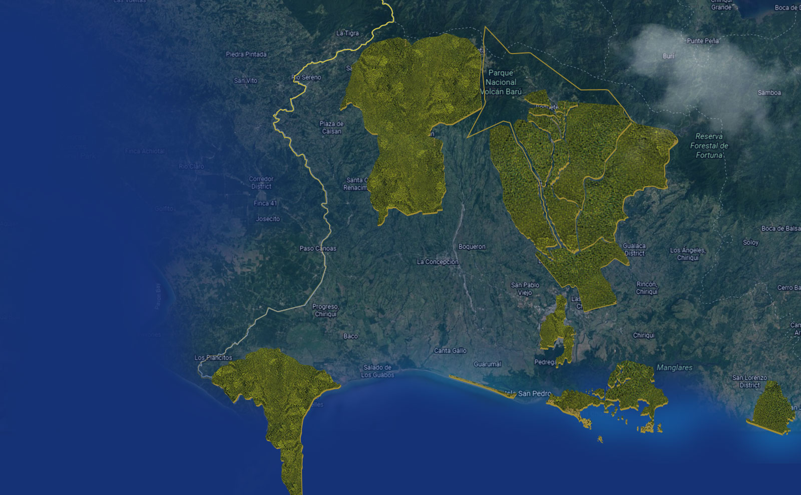 Chiriqui Satellite Base Map